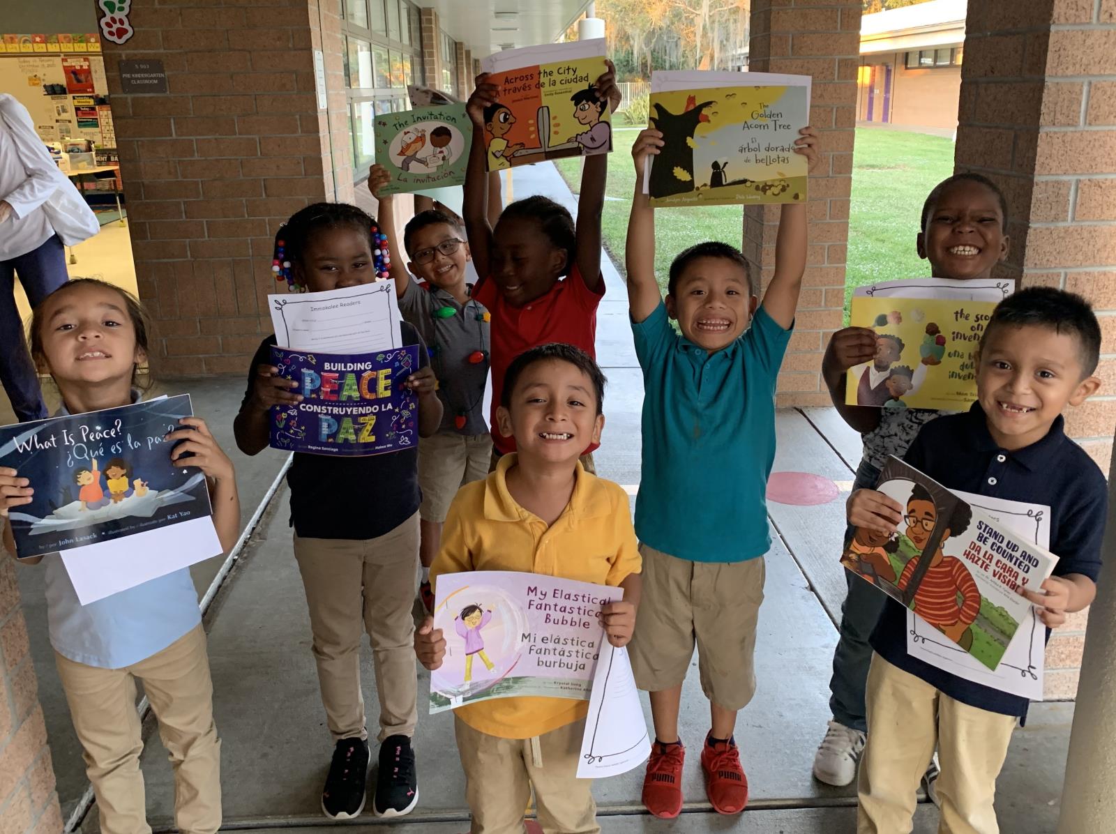 Elementary school students participating in The Immokalee Foundation's Immokalee Readers program