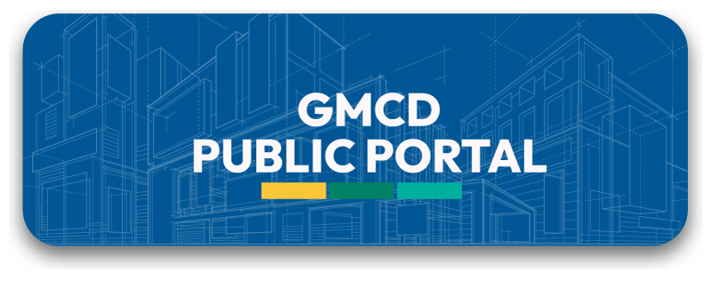 GMCD Public portal with architect drawing of a building
